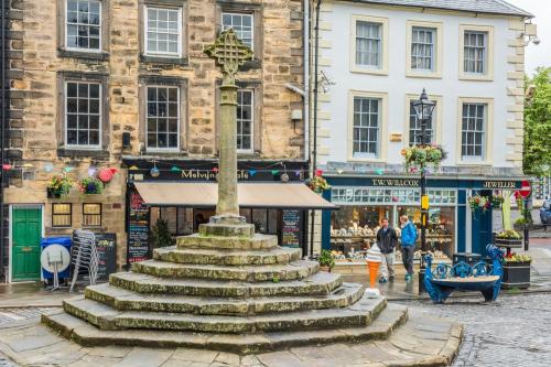 The restored medieval market cross