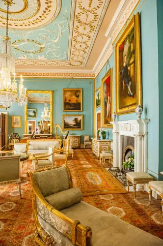 The opulent state rooms