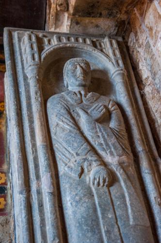 The 13th-century effigy