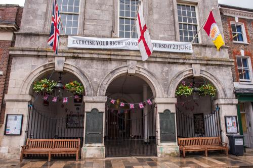 The historic Corn Exchange on Market Place