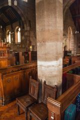 High water mark from the flooding River Lugg