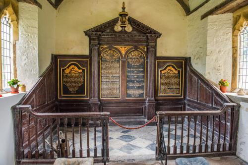 Early 18th century reredos and altar rails
