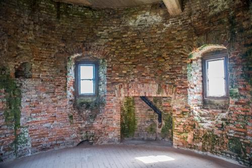 A chamber inside the northwest tower