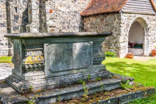 The table tomb where the Dickens family had picnics