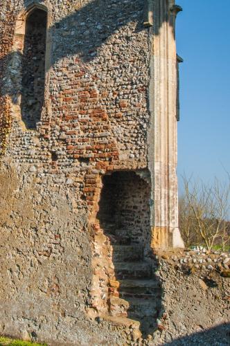 Remains of the medieval rood stair