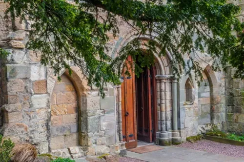 Entrance to the church