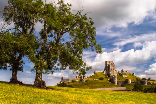 Corfe Castle from the south