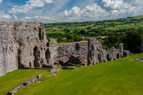 The view from the castle parapet