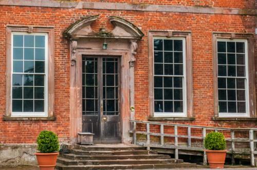 The Queen Anne front door of Dudmaston