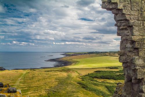 Looking south along the coast