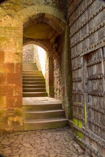 The gatehouse entrance