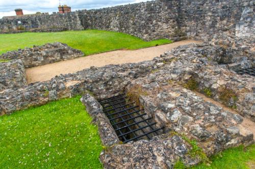Inner bailey foundation walls