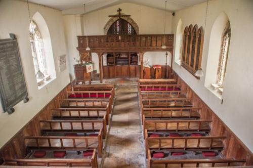 Looking down the nave