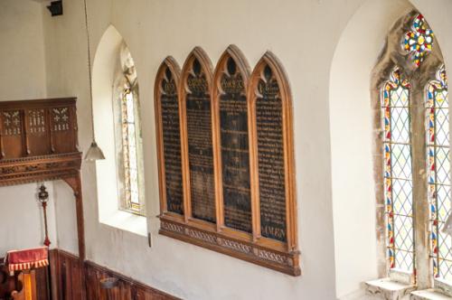 Painted Ten Commandments board
