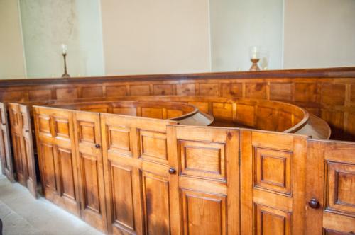 Box pews for the servants