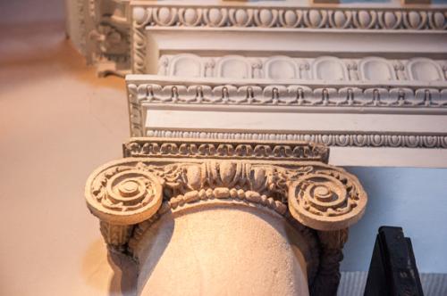 Neoclassical column capital detail