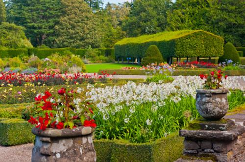 The formal gardens