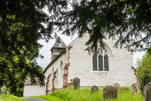 Approaching the church from the east