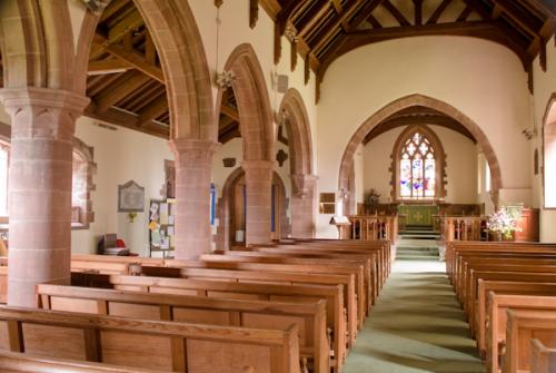 The church interior