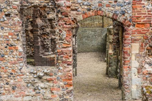A brick-lined passageway