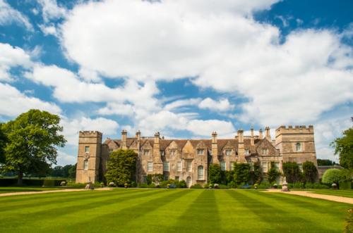 The rear facade from the gardens