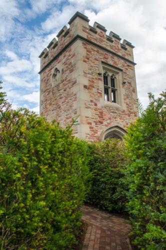 The Gothic Tower and yew maze