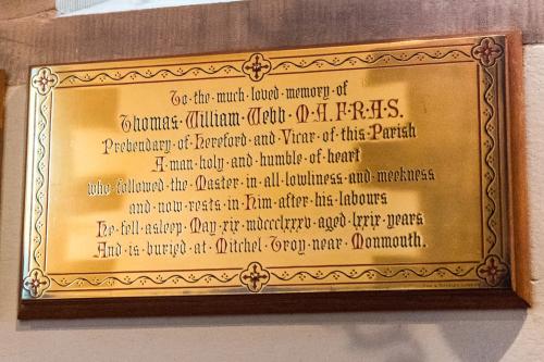 Rev. Thomas Webb memorial plaque