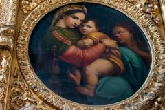 Virgin and Child gilded painting