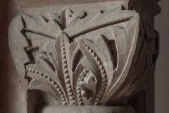 Carved column capital, north colonnade