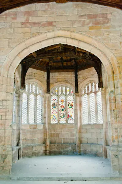 The semi-circular chapel apse