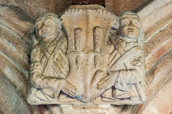 Medieval coat of arms in the chapel