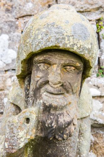 17th century statue by the priory gates