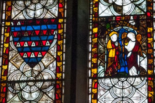 Medieval glass, east window