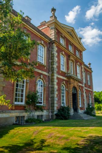 The west facade (now the house front)