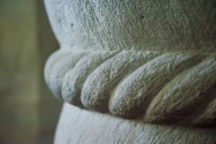 Cable moulding detail on the 12th-century font