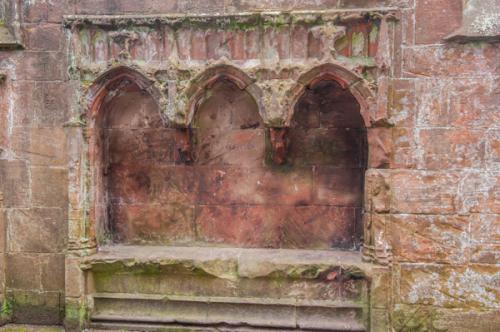 The triple sedilia in the chancel