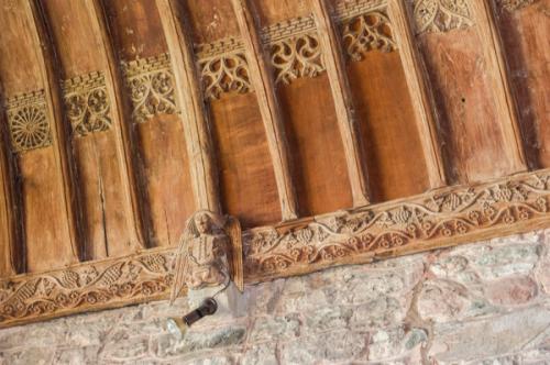 15th century roof carvings