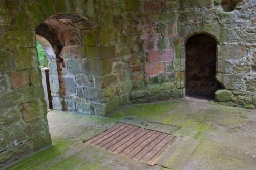 Floor hatch to the kitchens