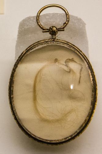 A lock of Mary Tudor's hair
