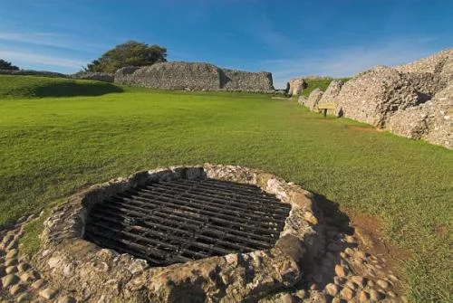 The well within the castle enclosure