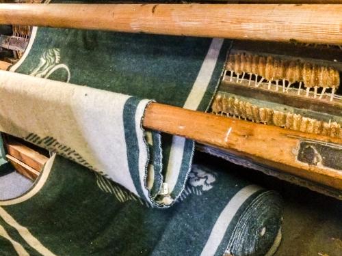 A restored loom at Otterburn Mill