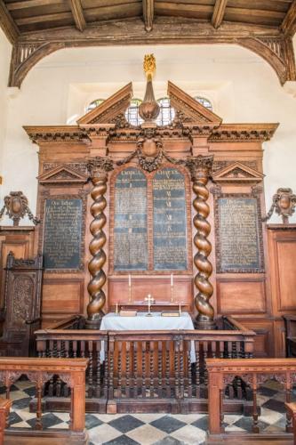 The high altar and reredos