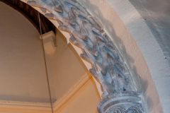 South tower arch carving detail, tower arch