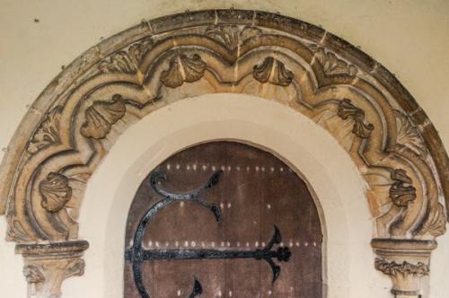 The south doorway arch