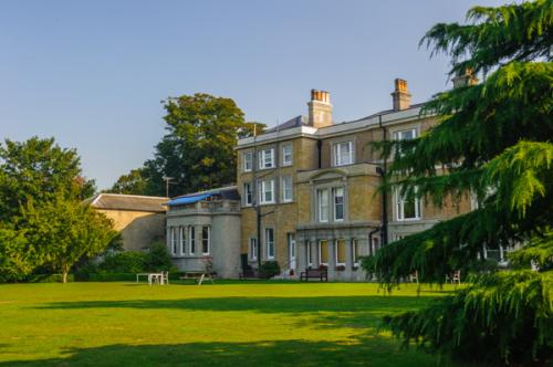 The rear facade of Quex House
