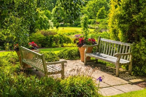 A quiet spot overlooking the Main Border
