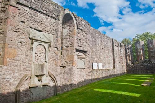 The chancel and Dempster burial ground