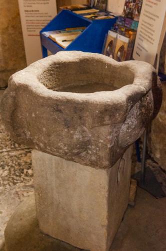 The 12th-century font