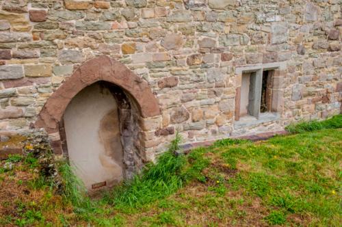 The crypt entrance