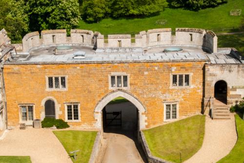 The main visitor entrance from the tower